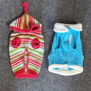 Striped and Blue Dog Sweaters